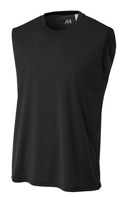 #ad A4 N2295 Mens Sleeveless Moisture Wicking Cooling Performance Muscle T Shirt $12.57