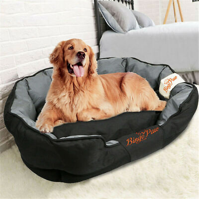 #ad #ad Deluxe Jumbo Dog Bed Soft Removable Cushion Warm Luxury Warm Pet Basket L XL XXL $69.95