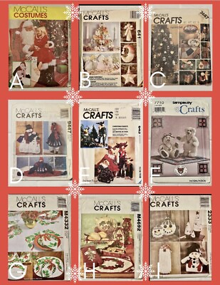 #ad Christmas Sewing Patterns McCall#x27;s Simplicity AS IS UNCUT YOU PICK $6.99