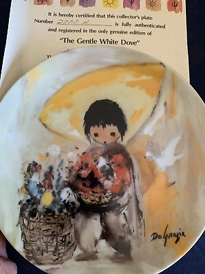 #ad Knowles Artists of the World Children of the Sun Gentle White Dove plate DeGrazi $12.00