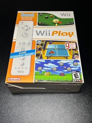 #ad Wii Play Nintendo Wii Big Box With Bonus Wii Remote Controller🔥Fast Shipping🔥 $45.95