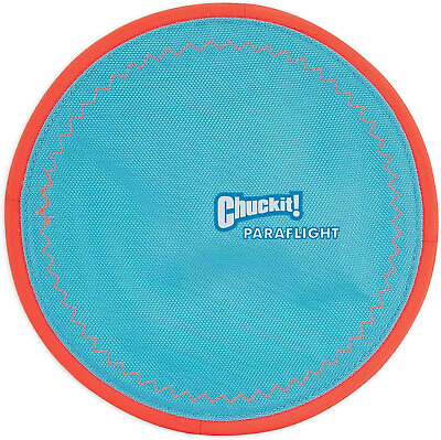 #ad ChuckIt Paraflight Flying Disc Dog Toy Large 9.75in Orange And Blue $11.99