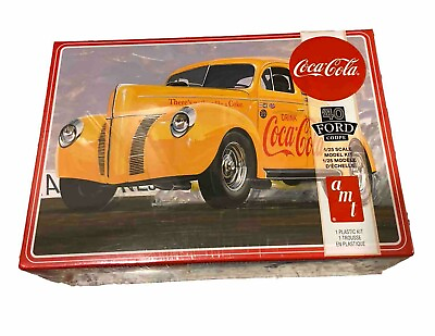 #ad AMT AMT1346M 1 25 Coca Cola #x27;40 Ford Coupe Drag Racing Car Model Kit NEW SEALED $22.49