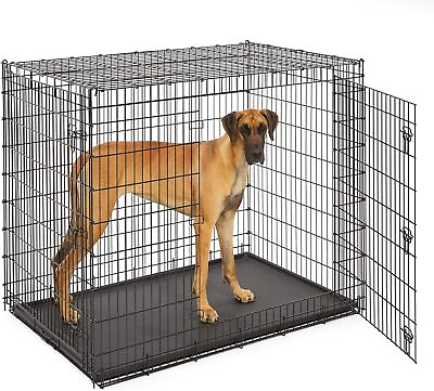 #ad #ad Ginormous Double Door 54 Inch Dog Crate for XXL Dogs Breeds; Great Dane Mastiff $213.70