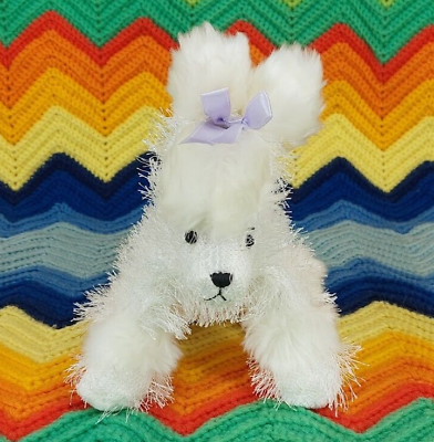 #ad GANZ Webkinz Poodle White Dog No Code Plush 8quot; HM014 $8.89