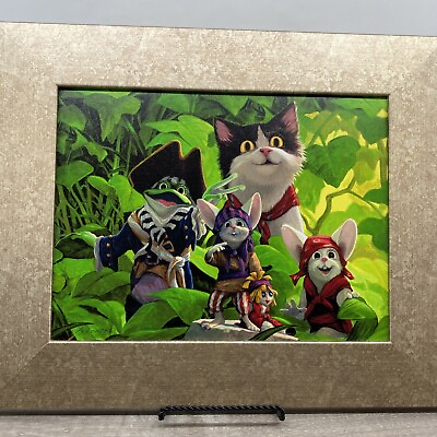 #ad Leonard Filgate Rip Squeak quot;WOWquot; Pirate Mouse Canvas Giclee Framed Ltd Ed $350.00
