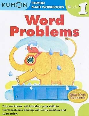 #ad Word Problems Grade 1 Kumon Math Workbooks Paperback GOOD $4.43