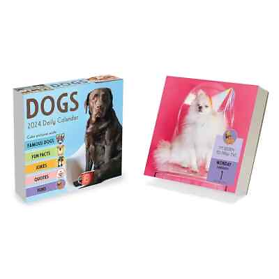 #ad TF Publishing 2024 Dog A Day Daily Desktop Calendar w $12.59