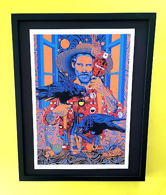 #ad Death NYC Large Framed 16x20in Pop Art Certified Graffiti Murakami Crows 2 $250.00
