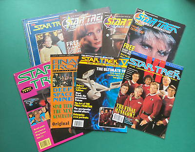 #ad 8x Star Trek Magazine Bundle VF 1990s Next Generation Final Frontier Monthly GBP 11.99