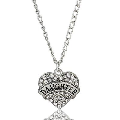 #ad Family Member Pendant Necklace Gifts Heart Pendant Necklace Birthday Daughter $11.95