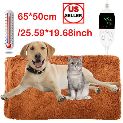 #ad Electric Pet Heating Pad Warmer Heater Bed Heated Mat Dog Cat Blanket Waterproof $32.75