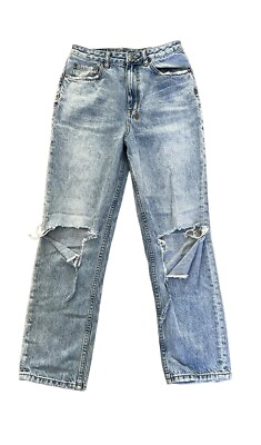 #ad Ksubi Chlo Wasted Mortal Slash Super High Rise Distressed Jeans Size 27 $27.99