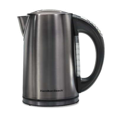 #ad Hamilton Beach Variable Temperature Electric Kettle 1.7 L Black Stainless Steel $34.19