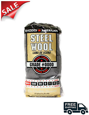#ad 12 Pad Pack of Extra Fine Grade Steel Wool #000quot; FREE SHIPPING $7.20
