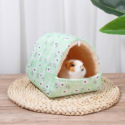 #ad Guinea Pig Nest Hamster House Small Animal Sleeping Bed Warm Mat Comfortable $4.72