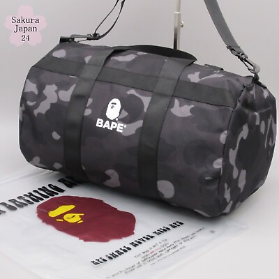 #ad BAPE A Bathing Ape Duffle Bag Hand Bag Camo Black 2022 Spring Magazine Free Gift $38.90