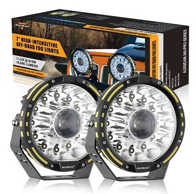 #ad Auxbeam 360 PRO SERIES 7 INCH 230W CUSTOM LENS OFFROAD LED DRIVING LIGHTS $229.99