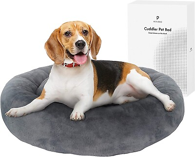 2 Pcs Large 30” Dog Bed memory foam Mattress Comfortable Round Calming Donut $18.98
