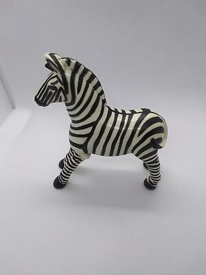 #ad Vintage Mcdonalds Disney White Black Zebra Knob Wind Up Toy Figure $7.99