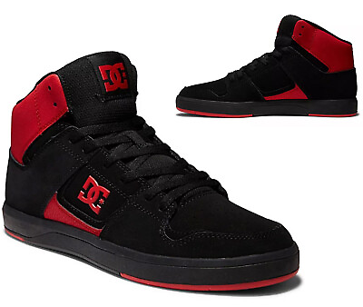 #ad New DC Shoes Mens Hi Top Athletic sneaker skate shoes black red casual size 9 13 $69.95