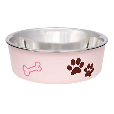 #ad Bella Bowls Dog Food Water Bowl No Tip Stainless Steel Pet Bowl No Skid S... $19.29