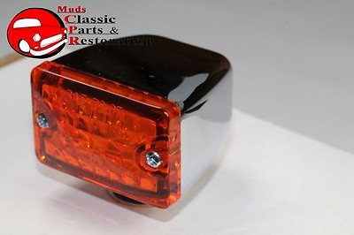 #ad Small Amber LED Rod Light Running Marker Turn Signal Custom Truck Hot Rat Rod $19.62