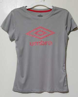 #ad Umbro Youth Girls Logo Short Sleeve Tee Size L Color Grey LOC TUB 132 $12.99
