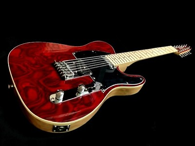 #ad BEAUTIFUL NEW TELECASTER STYLE SOLID BURL MAPLE 12 STRING ELECTRIC GUITAR $225.00