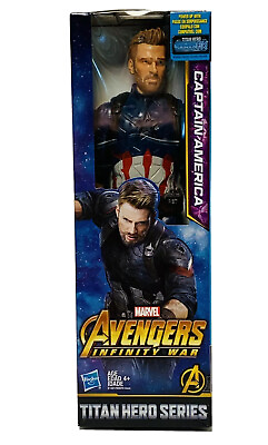#ad Marvel Avengers Infinity War Titan Hero Series Captain America 12” Figure *NIB* $3.59