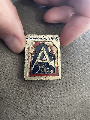 #ad WW2 5th Army Theater Made Italy Souvenir Pin 1945 $22.99