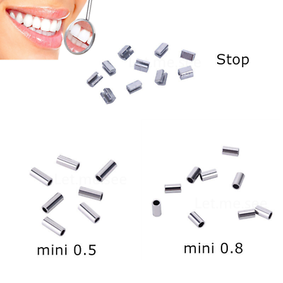 #ad Dental Orthodontic Crimpable Hook Stop Mini Stops Tube Bracket Stopper 0.5 0.8mm $22.71