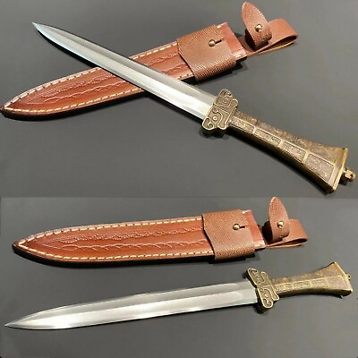 #ad High Quality Fodled steel Chinese Short Jian sword Oxhide Saya Sharp Cut $719.01