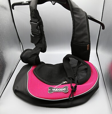 YUDODO Pet Dog Sling Carrier Breathable Mesh Travel Safe Sling Bag Small Pink $19.99