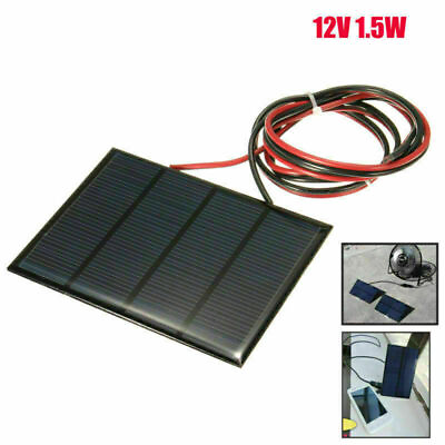 #ad DIY Small Cell Battery Solar Panel Module Epoxy Charger Welding Wire 1.5W 12V $6.81