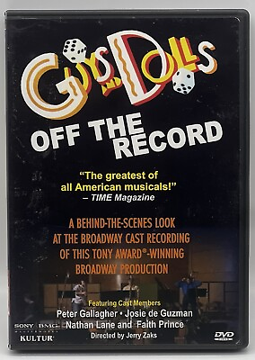 #ad Guys amp; Dolls Off the Record DVD $11.99