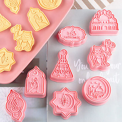 #ad 8pcs Fondant Mold Handcrafted Sturdy Layout Props 3d Baking Mold Lightweight $11.22