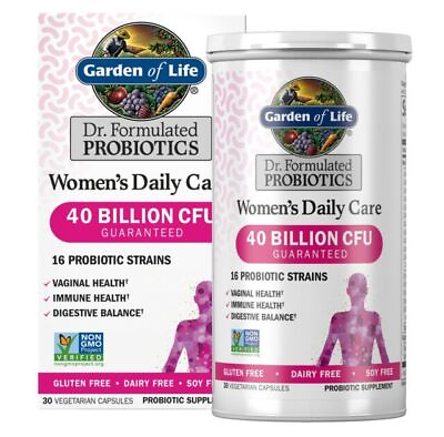 #ad Garden Of Life Women#x27;s Daily Care Probiotics 40 Billion CFU 30 Cap $18.49