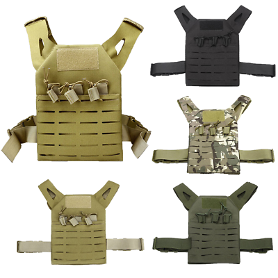 #ad Kid Multi Pocket Safety Vest Tactical Molle Vest Airsoft Combat Ultra Light Vest $19.99