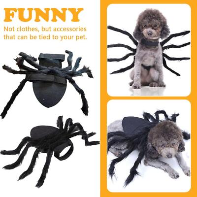 #ad Dog Spider Costume Outfit Halloween Suit GiantSpiders PrankUS Puppy Small N8V5 $8.05