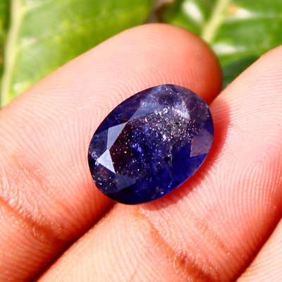 #ad 5.79 Cts Natural Iolite Untreated 14mmx10mm Oval Cut Top Quality Loose Gemstone $13.95