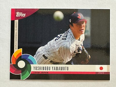 #ad 2023 Topps World Baseball Classic Yoshinobu Yamamoto Black Team Japan $9.00