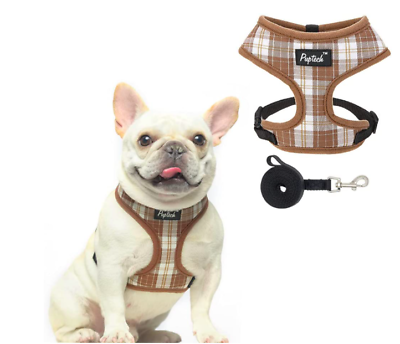 #ad PUPTECK Soft Mesh Dog Harness Pet Puppy Comfort Padded Vest No Pull Harnesses $13.79