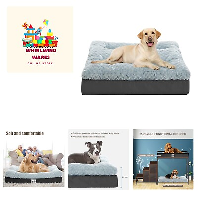 #ad Orthopedic Dog Bed for Medium Large Dogs Extra Thick Washable Dog Bed with P... $95.99