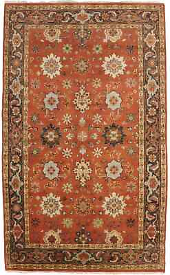 #ad Rare Size Orange Tribal Floral Style 6X10 Farmhouse Oriental Rug Handmade Carpet $603.01