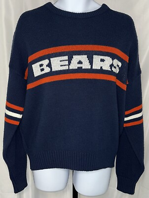 #ad Vintage 80s Cliff Engle Chicago Bears Sweater Size XL Wool Blend USA Mike Ditka $80.00