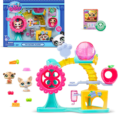 #ad Littlest Pet Shop Fun Factory Playset Collectible Imagination Toy Animal New $45.99