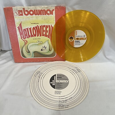 #ad Lucille Wood LP Halloween Yellow Vinyl Bowmar Records Children TESTED $59.99