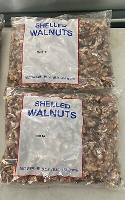 #ad New Shelled Walnuts USDA California Nuts Non GMO Omega 3 Heart Healthy Size 1lb $11.00