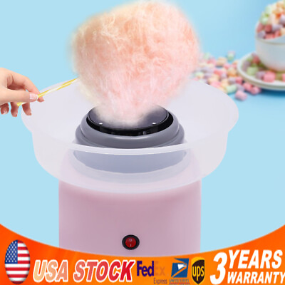 #ad 450W Electric Home Marshmallow Cotton Sugar Machine Cotton Candy Maker Pink $28.00